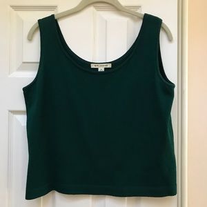St John Knit Green Shell/Tank Top Size Medium